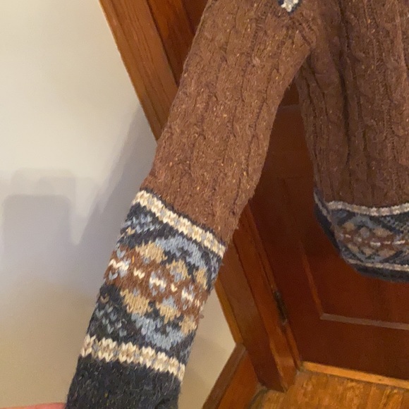 🐑 Best Authentic Innovative True Mark Vintage Brown, Blue & Tan Sweater 🐑 - Picture 6 of 8